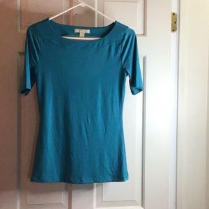 Banana Republic Mediterranean Blue Short Sleeved Blouse